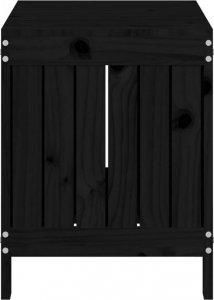 Skrzynia ogrodowa vidaXL Skrzynia ogrodowa, czarna, 76x42,5x54 cm, sosnowa 7