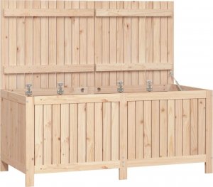 Skrzynia ogrodowa vidaXL Skrzynia ogrodowa, 147x68x64 cm, lite drewno sosnowe 2