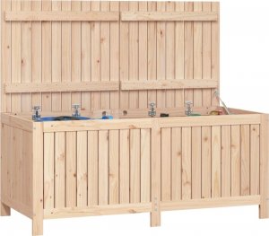 Skrzynia ogrodowa vidaXL Skrzynia ogrodowa, 147x68x64 cm, lite drewno sosnowe 4