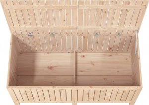 Skrzynia ogrodowa vidaXL Skrzynia ogrodowa, 147x68x64 cm, lite drewno sosnowe 8