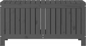 Skrzynia ogrodowa vidaXL Skrzynia ogrodowa, szara, 108x42,5x54 cm, lite drewno sosnowe 6