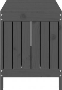 Skrzynia ogrodowa vidaXL Skrzynia ogrodowa, szara, 108x42,5x54 cm, lite drewno sosnowe 7
