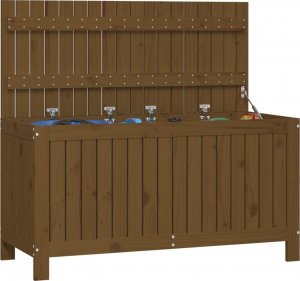 Skrzynia ogrodowa vidaXL Skrzynia ogrodowa, miodowy brąz, 115x49x60 cm, drewno sosnowe 4
