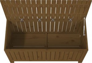 Skrzynia ogrodowa vidaXL Skrzynia ogrodowa, miodowy brąz, 115x49x60 cm, drewno sosnowe 8