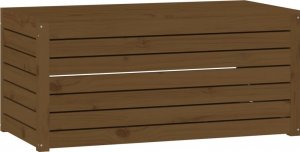 Skrzynia ogrodowa vidaXL Skrzynia ogrodowa, brązowa, 101x50,5x46,5 cm, drewno sosnowe 2
