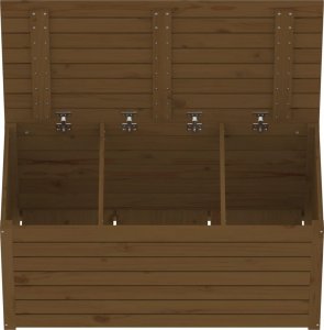 Skrzynia ogrodowa vidaXL Skrzynia ogrodowa, brązowa, 101x50,5x46,5 cm, drewno sosnowe 8