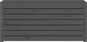 Skrzynia ogrodowa vidaXL Skrzynia ogrodowa, szara, 101x50,5x46,5 cm, lite drewno sosnowe 5