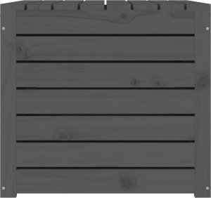 Skrzynia ogrodowa vidaXL Skrzynia ogrodowa, szara, 101x50,5x46,5 cm, lite drewno sosnowe 7