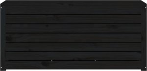 Skrzynia ogrodowa vidaXL Skrzynia ogrodowa, czarna, 101x50,5x46,5 cm, drewno sosnowe 5