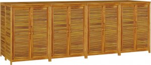 Skrzynia ogrodowa vidaXL Skrzynia ogrodowa, 280x87x104 cm, lite drewno akacjowe 3