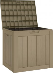 Skrzynia ogrodowa vidaXL vidaXL Skrzynia ogrodowa, szara, 55,5x43x53 cm, polipropylen 4