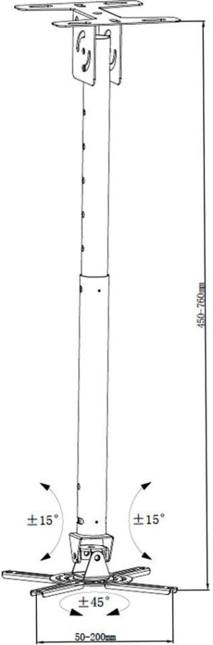 Uchwyt do projektorów Art PODWIESZANY (RAMART P-107W) 10