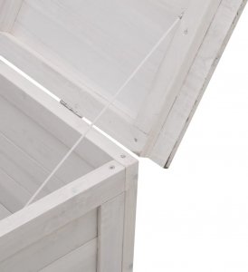 Skrzynia ogrodowa vidaXL Skrzynia ogrodowa, biała, 50x49x56,5 cm, lite drewno jodłowe 7