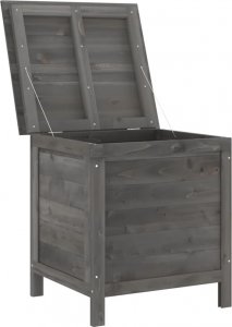Skrzynia ogrodowa vidaXL vidaXL Skrzynia ogrodowa, antracytowa, 50x49x56,5 cm, drewno jodłowe 3