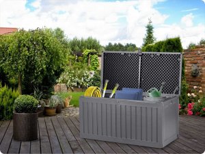 Skrzynia ogrodowa Plonos Skrzynia ogrodowa 109 x 51 x 55 cm 270 litrów szara 3