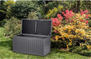 Skrzynia ogrodowa Plonos Skrzynia ogrodowa 109 x 51 x 55 cm 270 litrów szara 5