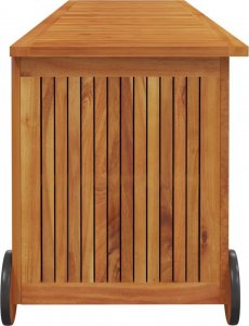 Skrzynia ogrodowa vidaXL Skrzynia ogrodowa na kółkach, 150x50x58cm, lite drewno akacjowe 5