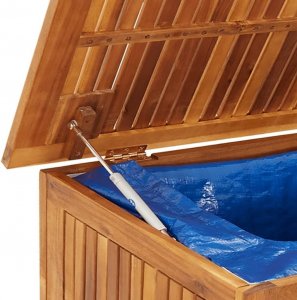 Skrzynia ogrodowa vidaXL Skrzynia ogrodowa na kółkach, 150x50x58cm, lite drewno akacjowe 7