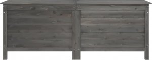 Skrzynia ogrodowa vidaXL Skrzynia ogrodowa, antracytowa, 150x50x56,5 cm, drewno jodłowe 4
