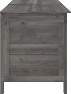 Skrzynia ogrodowa vidaXL Skrzynia ogrodowa, antracytowa, 150x50x56,5 cm, drewno jodłowe 5