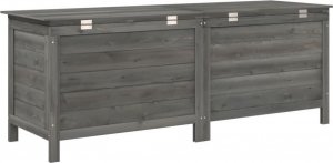 Skrzynia ogrodowa vidaXL Skrzynia ogrodowa, antracytowa, 150x50x56,5 cm, drewno jodłowe 6