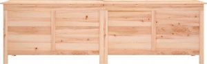 Skrzynia ogrodowa vidaXL Skrzynia ogrodowa, 198,5x50x56,5 cm, lite drewno jodłowe 4