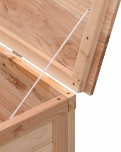 Skrzynia ogrodowa vidaXL Skrzynia ogrodowa, 198,5x50x56,5 cm, lite drewno jodłowe 7