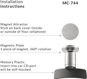 Maclean Uchwyt magnetyczny do samochodu MC-744 3