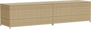 Skrzynia ogrodowa vidaXL Skrzynia ogrodowa, mieszany beż, 469 L, polirattan 2