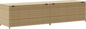 Skrzynia ogrodowa vidaXL Skrzynia ogrodowa, mieszany beż, 469 L, polirattan 6