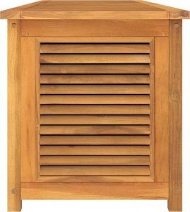 Skrzynia ogrodowa vidaXL Skrzynia ogrodowa z workiem, 200x50x53 cm, lite drewno tekowe 6