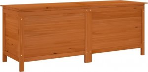 Skrzynia ogrodowa vidaXL Skrzynia ogrodowa, brąz, 150x50x56,5 cm, lite drewno jodłowe 2