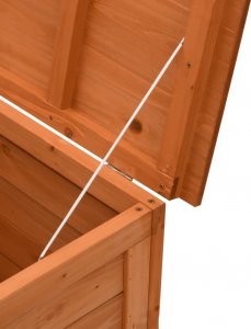 Skrzynia ogrodowa vidaXL Skrzynia ogrodowa, brąz, 150x50x56,5 cm, lite drewno jodłowe 7