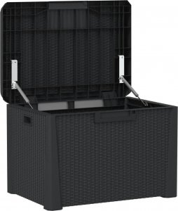 Skrzynia ogrodowa vidaXL Skrzynia ogrodowa, antracytowa, 125 L, PP 5