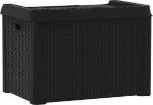 Skrzynia ogrodowa vidaXL Skrzynia ogrodowa, antracytowa, 125 L, PP 8