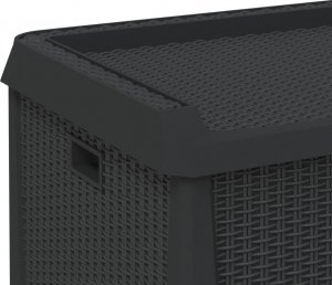 Skrzynia ogrodowa vidaXL Skrzynia ogrodowa, antracytowa, 125 L, PP 9