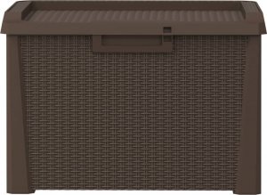 Skrzynia ogrodowa vidaXL Skrzynia ogrodowa, brązowa, 125 L, PP 6
