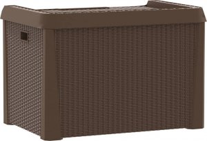 Skrzynia ogrodowa vidaXL Skrzynia ogrodowa, brązowa, 125 L, PP 8