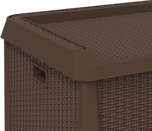 Skrzynia ogrodowa vidaXL Skrzynia ogrodowa, brązowa, 125 L, PP 9