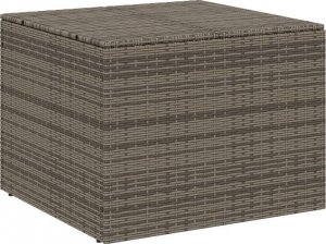 Skrzynia ogrodowa vidaXL Skrzynia ogrodowa, szara, 291 L, polirattan 2