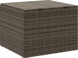 Skrzynia ogrodowa vidaXL Skrzynia ogrodowa, szara, 291 L, polirattan 6