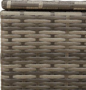 Skrzynia ogrodowa vidaXL Skrzynia ogrodowa, szara, 291 L, polirattan 9