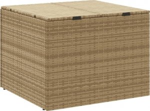 Skrzynia ogrodowa vidaXL Skrzynia ogrodowa, mieszany beż, 291 L, polirattan 6