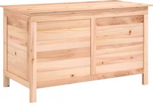 Skrzynia ogrodowa vidaXL Ogrodowa skrzynia na poduszki, 99x50x56,5 cm, drewno jodłowe 2