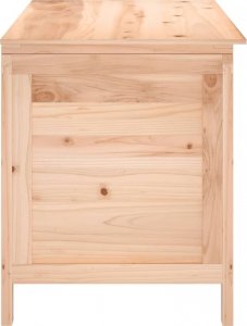 Skrzynia ogrodowa vidaXL Ogrodowa skrzynia na poduszki, 99x50x56,5 cm, drewno jodłowe 5