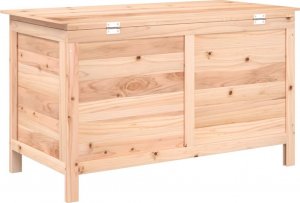 Skrzynia ogrodowa vidaXL Ogrodowa skrzynia na poduszki, 99x50x56,5 cm, drewno jodłowe 6