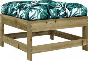 vidaXL Podnóżki ogrodowe z poduszkami, 2 szt., impregnowana sosna 7