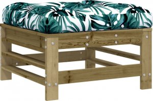 vidaXL Podnóżki ogrodowe z poduszkami, 2 szt., impregnowana sosna 3