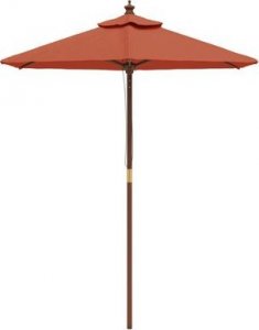 vidaXL Parasol ogrodowy na drewnianym słupku, terakotowy, 196x231 cm 7