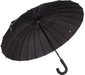 Verk Duży parasol parasolka czarna wytrzymała elegancka Duży parasol parasolka czarna wytrzymała elegancka 10